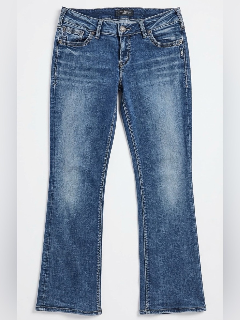 Silver Jeans Suki Mid Rise Slim Bootcut Blue Denim Jeans Women’s W31 L33